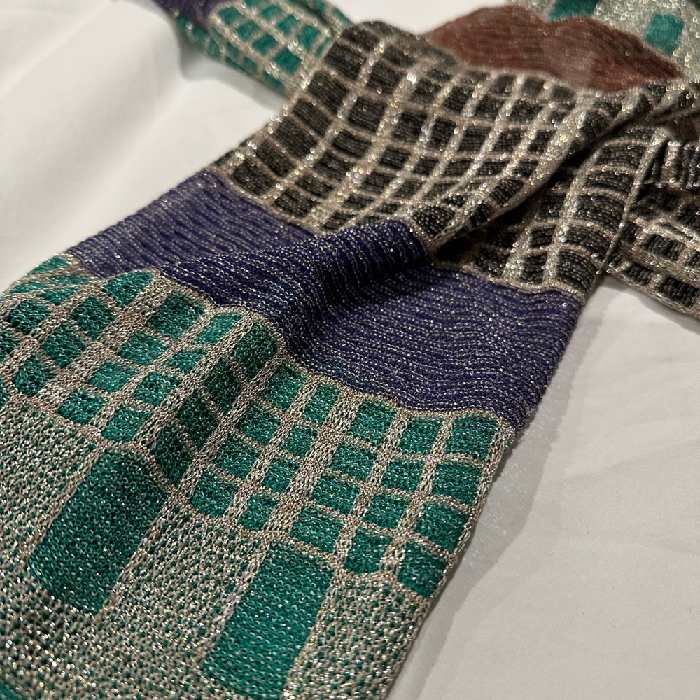 Missoni Teal and Purple Knit Accessory